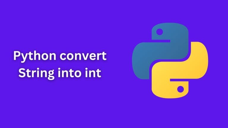 How to convert string into int